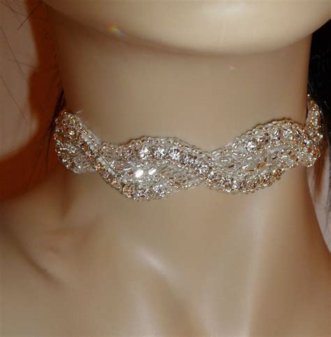 crystal choker necklaces